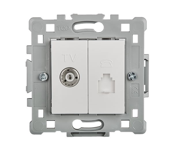 SPLENDOR EL0648 TV+ TEL VTILČNICA BELA
