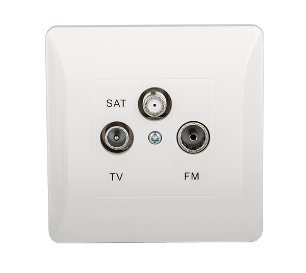 SPLENDOR EL0668 TV, FM, SAT VTILČNICA BELA