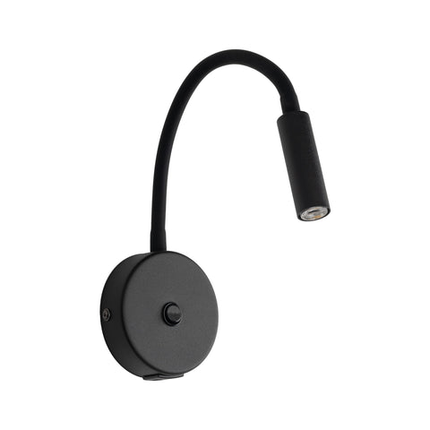 TK Lighting stenska svetilka + USB lagos 10200 1XG9 črna