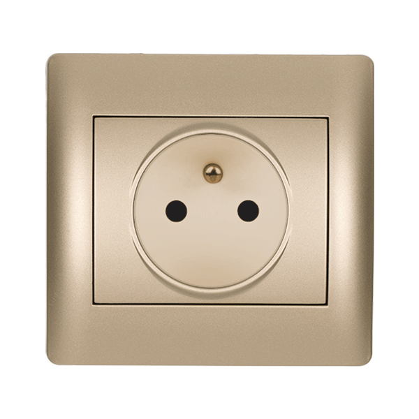RHYME FRENCH TYPE SOCKET CHAMPAGNE METALLIC