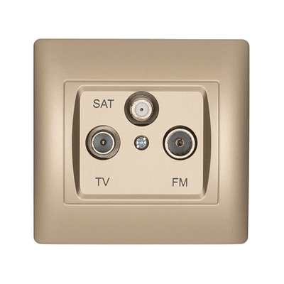 RHYME TV+FM+SAT VTIČNICA ŠAMPANJEC METALIK