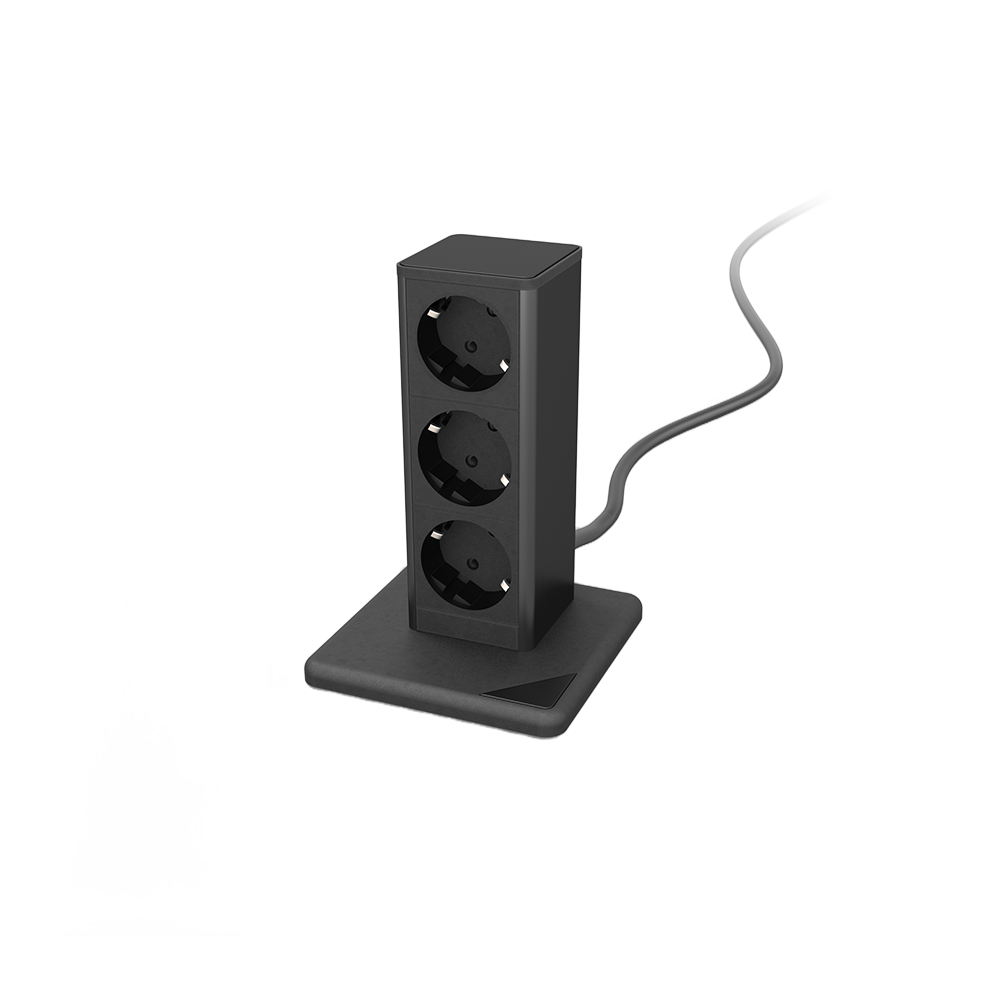 STAND UP 3xSHUKO SOCKET, BLACK