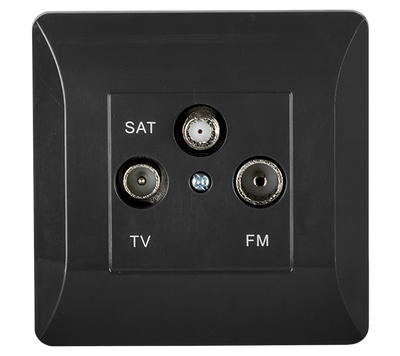 SPLENDOR EL0668 TV, FM, SAT VTILČNICA ČRNA