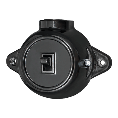 ANTIQUE ONE BUTTON TWO WAY SWITCH 10А 250V BLACK