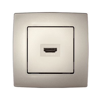 CITY HDMI VTIČNICA ŠAMPANJEC METALIK