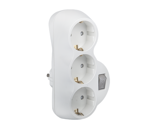 ADAPTER TROJNI BELI S KLJUČEM