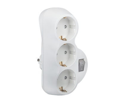 ADAPTER TROJNI BELI S KLJUČEM