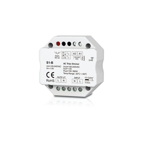 S1-B 1 channel AC triac RF dimmer za distr. box