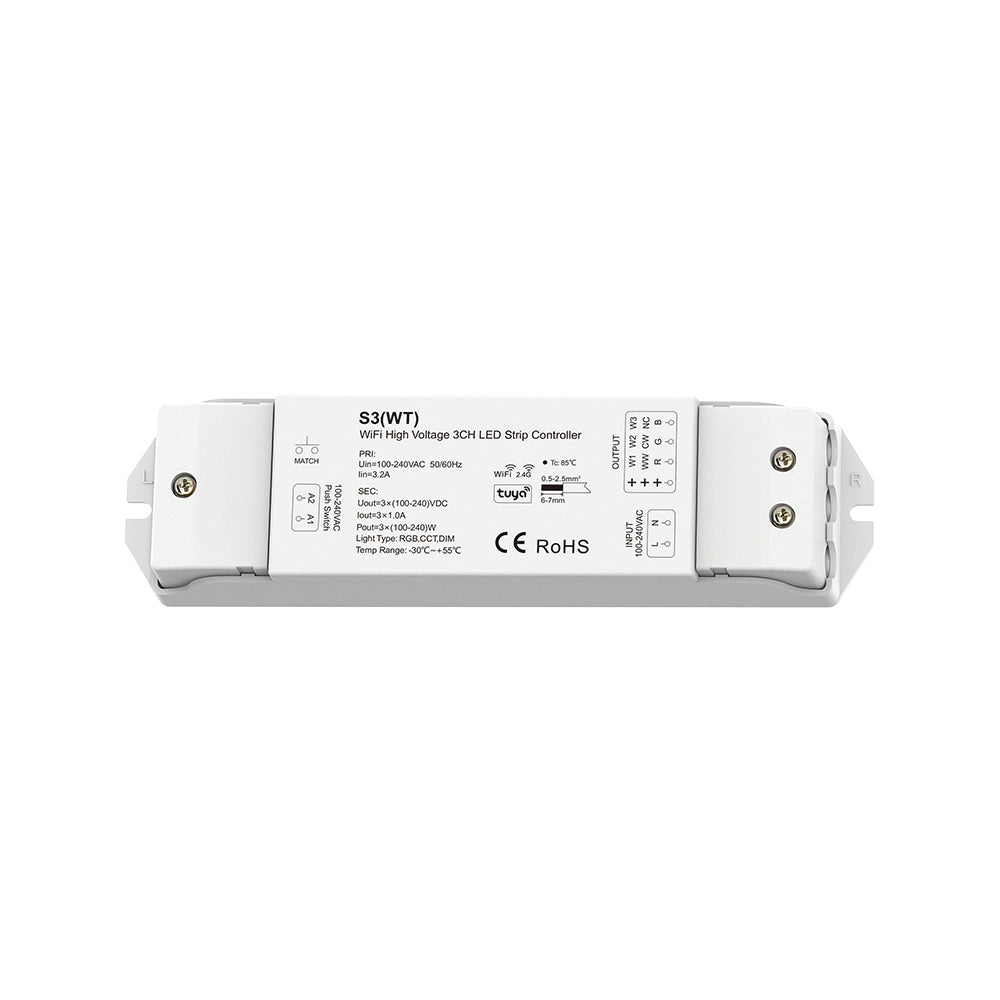 S3(WT) 3 CHANNELS TUYA&RF CONTROLLER