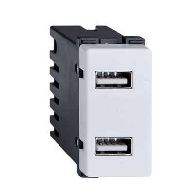 LECCE USB VTIČNICA DVOJNA BELA