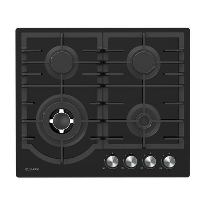 ELMARK EL-60GH096W GLASS GAS HOB WITH WOK 60CM