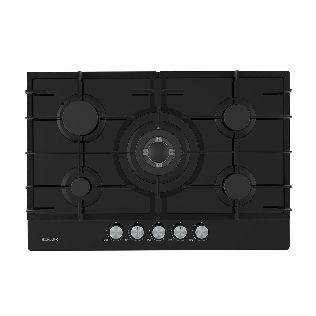 ELMARK EL-75GQ095 GLASS GAS HOB 75CM