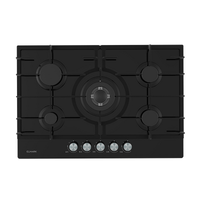 ELMARK EL-75GQ095 GLASS GAS HOB 75CM