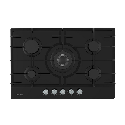 ELMARK EL-75GQ095 GLASS GAS HOB 75CM