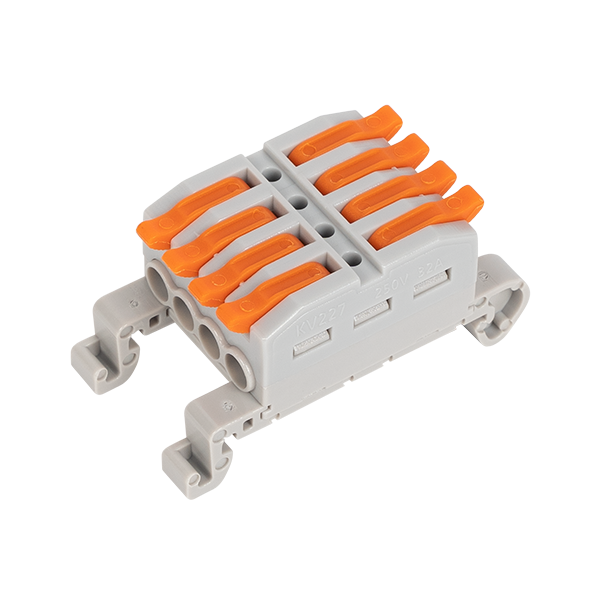 TERMINAL BLOCK FOR DIN RAIL 4 INPUT/4 OUTPUT 4.00M