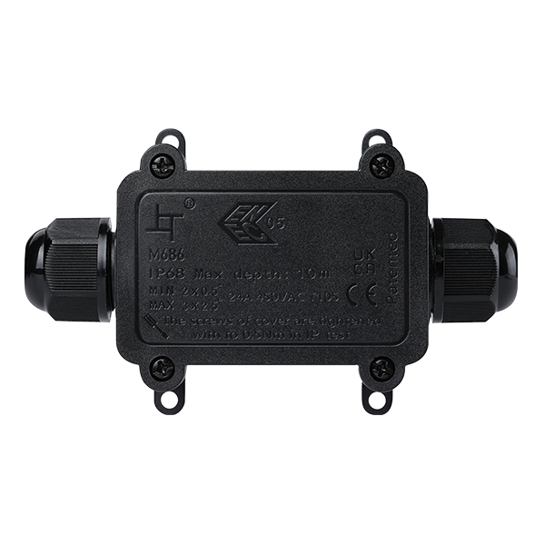 ELMARK JUNCTION BOX 2 ENTRY 450VAC 24A, IP68