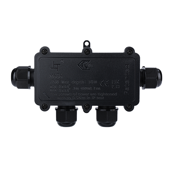 ELMARK JUNCTION BOX 4 ENTRY 450VAC 24A, IP68