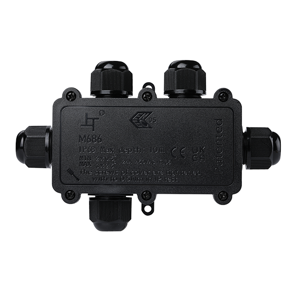 ELMARK JUNCTION BOX 5 ENTRY 450VAC 24A, IP68