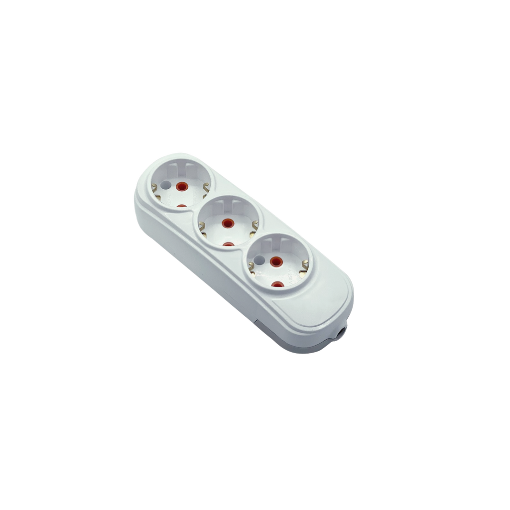 TRIPLE MULTISOCKET HF 16A, WHITE