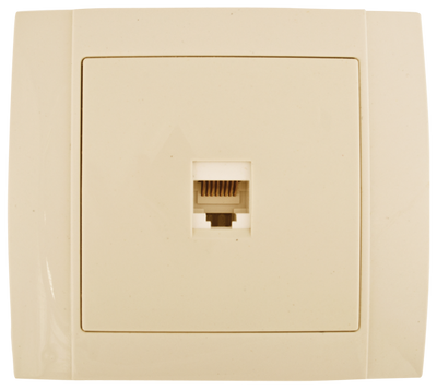 SR-2507 telefonska vtičnica bež