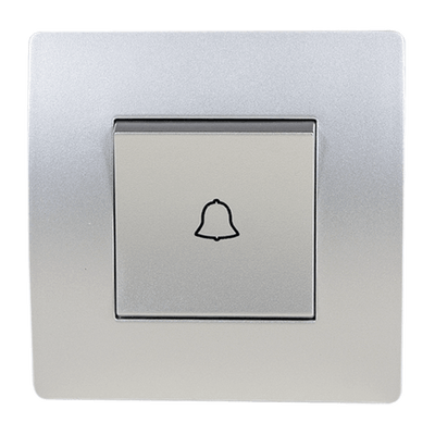 El basic TG112 doorbell stikalo srebrna siva-old