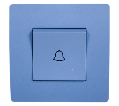 El basic TG112 doorbell stikalo modra-old
