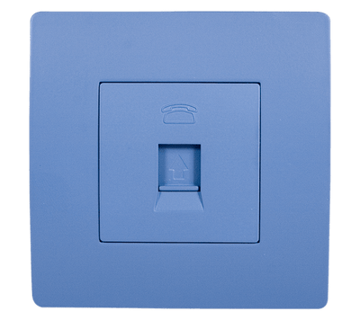 EL BASIC TZ106 TELEPHONE SOCKET BLUE-OLD