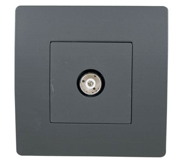 EL BASIC TZ111 TV ANTENNA SOCKET GRAPHITE-OLD