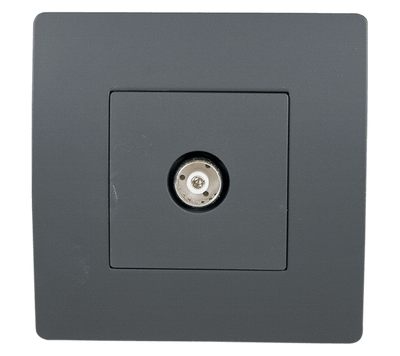 EL BASIC TZ111 TV ANTENNA SOCKET GRAPHITE-OLD