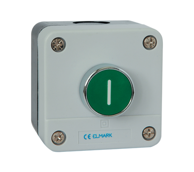 DOZA Z TIPKALOM BP102 1NO IP65 ZELENO