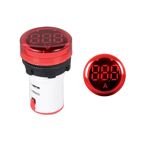 DIGITALNI AMPERMETER OKROGLI EL-ED16R AC 0-100A D22mm