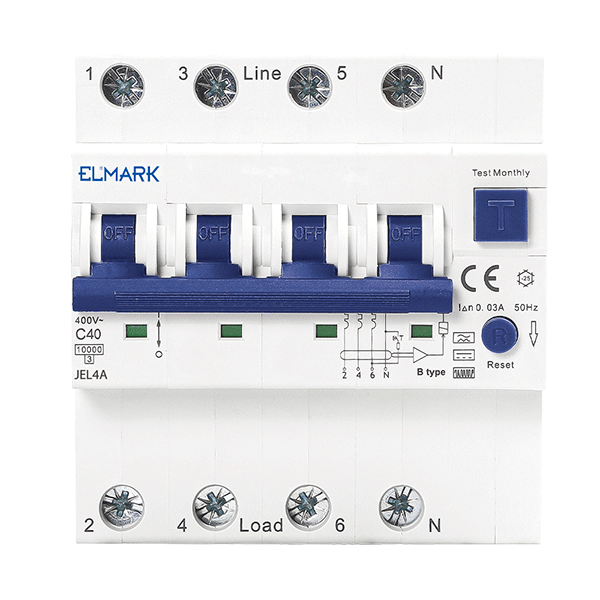 ELECTRONIC RCBO JEL4A 6kA 4P 25A/30mA