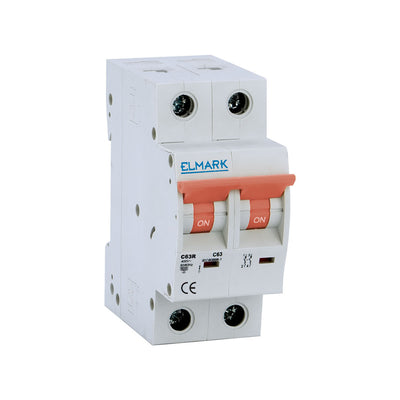 MINIATURE CIRCUIT BREAKER C62R 6A 2P 6kA CURVE C