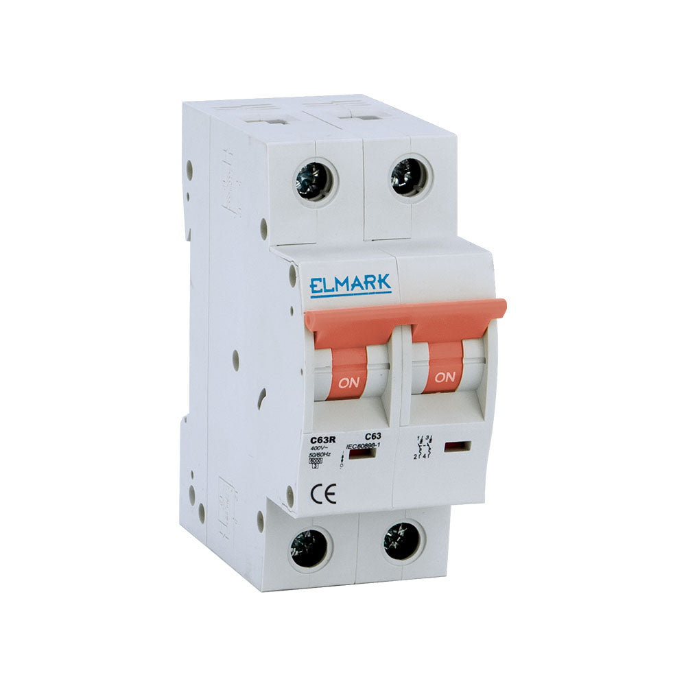 MINIATURE CIRCUIT BREAKER C62R 16A 2P 6kA CURVE C