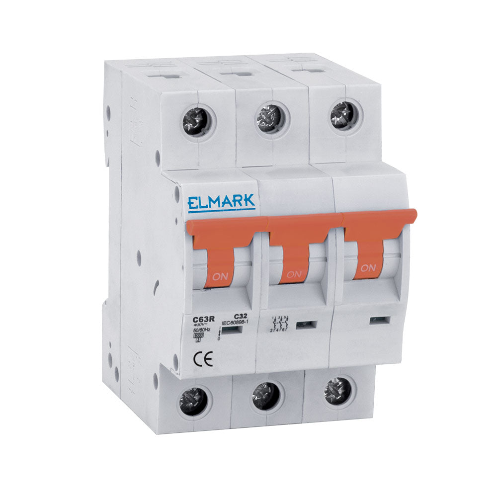 MINIATURE CIRCUIT BREAKER C63R 50A 3P 6kA CURVE C