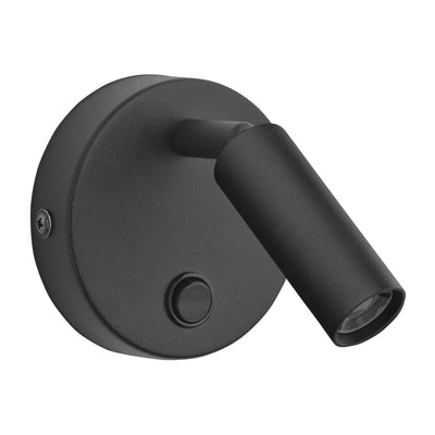 TK Lighting stenska svetilka enzo 4237 1XG9 črna