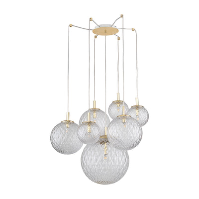 TK Lighting lestenec cadix 4608 7XG9 zlata