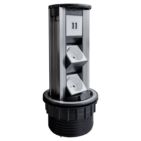 TOWER MULTIPLUGS 6 MODULOV INOX