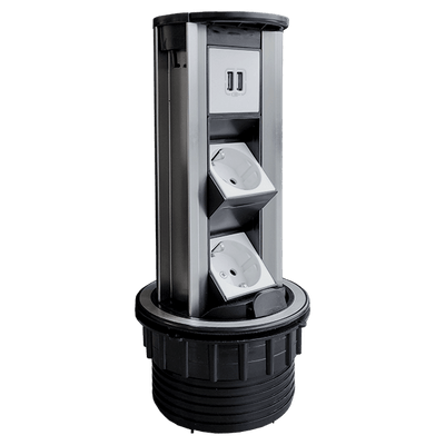 TOWER MULTIPLUGS 6 MODULOV INOX