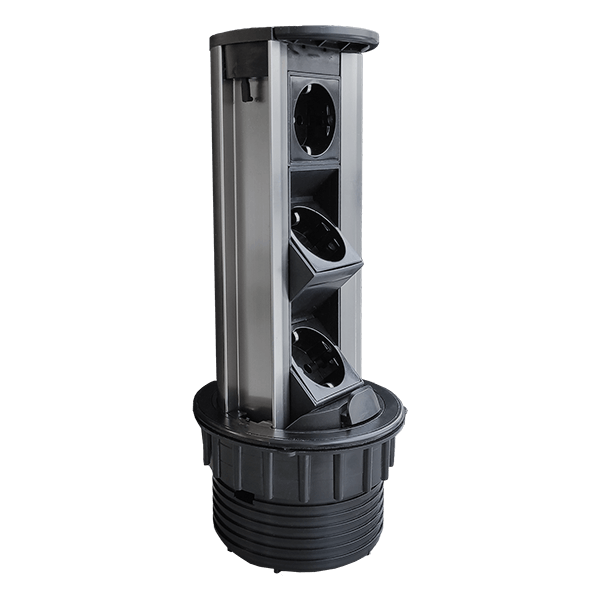 TOWER MULTIPLUGS 6 MODULOV ČRNO