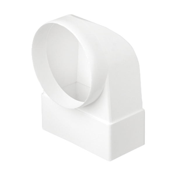 EL02-403 ROUND TO FLAT CONNECTOR 90° D100-110/55MM