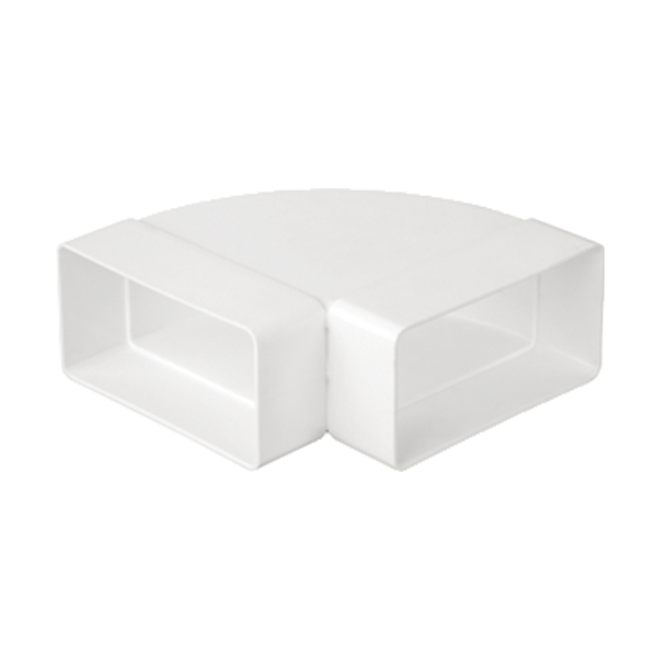 EL02-405 HORIZONTAL 90° BEND FOR FLAT DUCTS 110x55