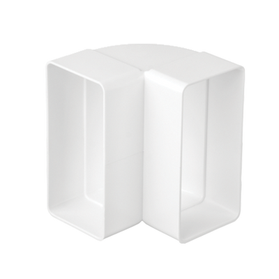 EL02-524 vertical 90° bend za flat ducts 220x55