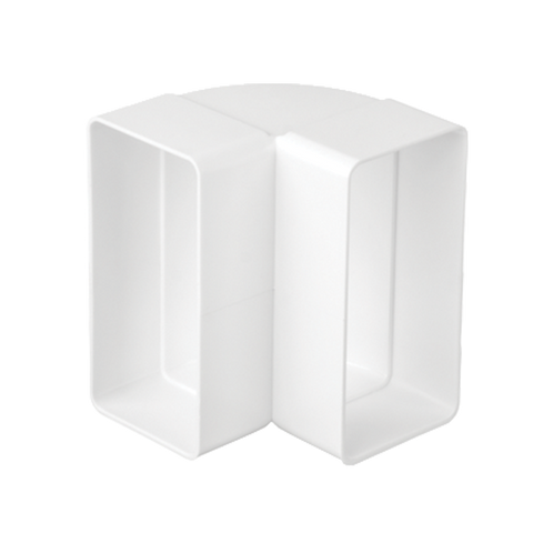 EL02-524 vertical 90° bend za flat ducts 220x55