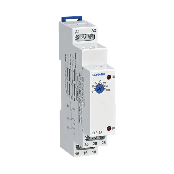 ELR-2A RELE 24-240V AC/DC 1s-3min 2C-ON-DELAY