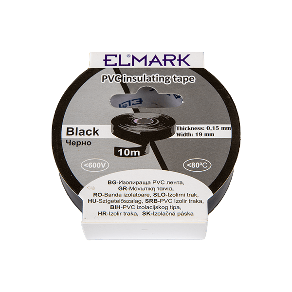 ELEKTROIZOLACIJSKI TRAK 10mx19mm ČRNA
