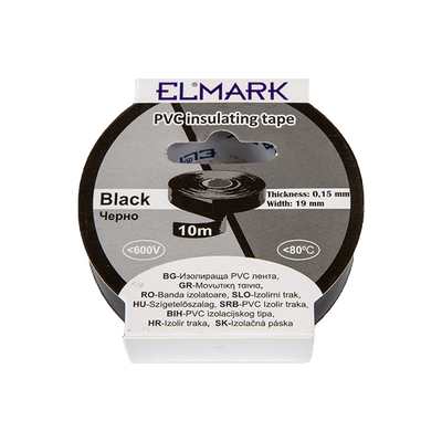 ELEKTROIZOLACIJSKI TRAK 10mx19mm ČRNA