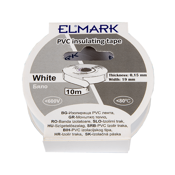 ELEKTROIZOLACIJSKI TRAK 10mx19mm BELA