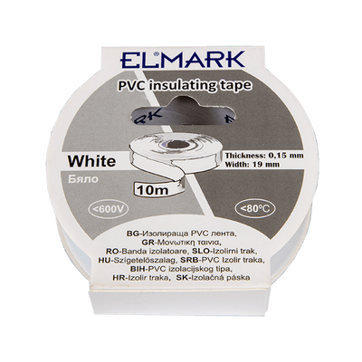 ELEKTROIZOLACIJSKI TRAK 10mx19mm BELA