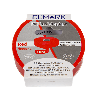 ELEKTROIZOLACIJSKI TRAK 10mx19mm RDEČA